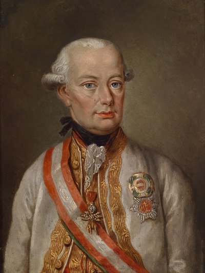 Portrait of Holy Roman Emperor Leopold II (1747-1792) in the Fieldmarshal’s Uniform with Medals by Unbekannt Unbekannt